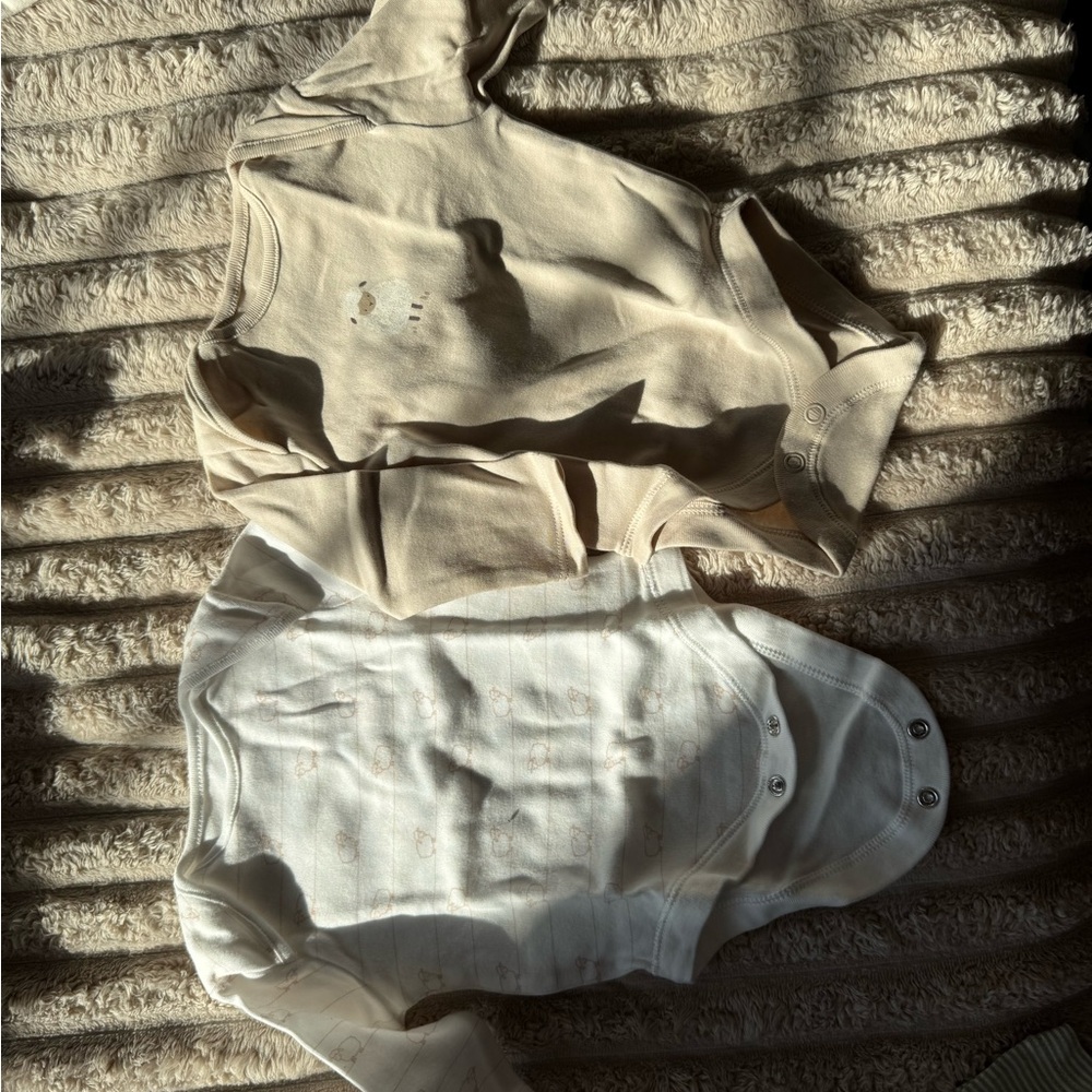 Ribbed Long Sleeve Baby Bodysuits - Picture 15 of 15